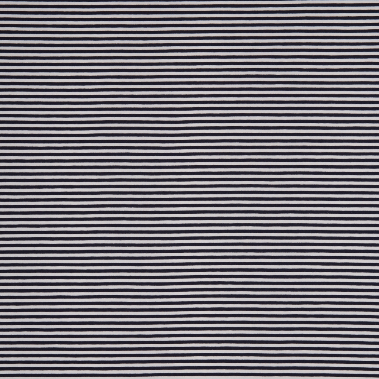 Jersey Streifen - 3 mm - Weiß/Dunkelblau